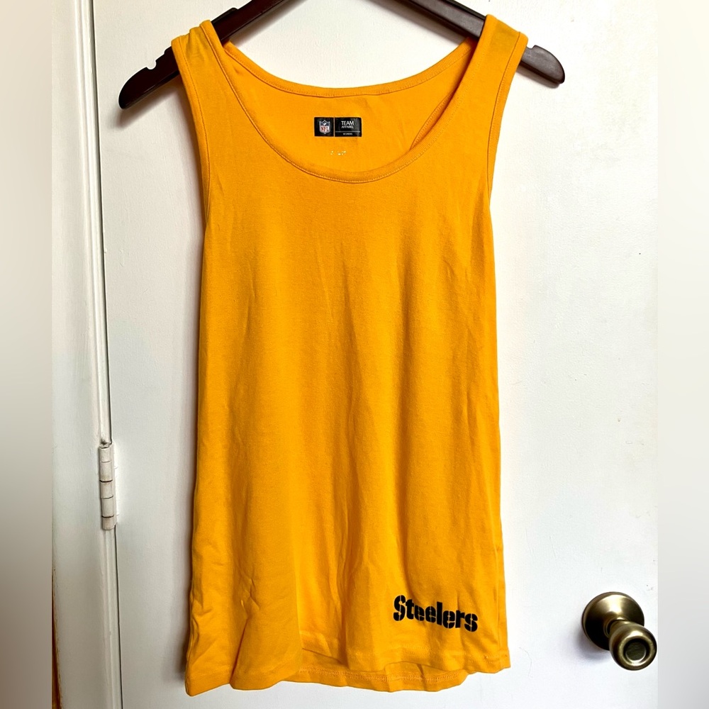 NFL Steelers Gold and Black Women's Tank Top